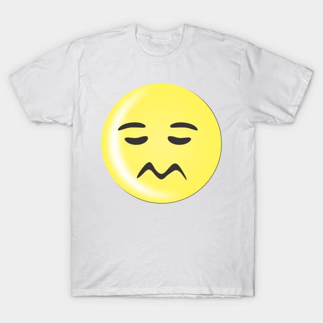 Emoticon Sad T-Shirt by MichelMM